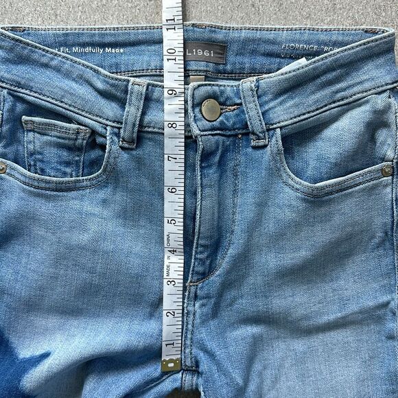 EUC DL1961 Florence Crop Mid Rise Instasculpt Skinny Jeans w/ Stars in Warren 24 - Picture 14 of 16